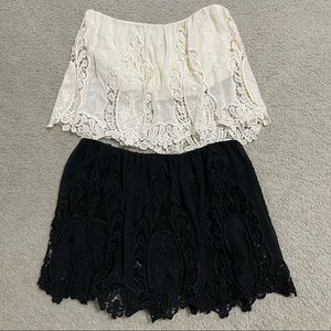 Bundle of 2 Lace Crop Tops